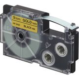 Nevada Casio Xr-9gd1 (Gold/black) Etiket Yazıcısı Kartuşu Altın Renk Üstüne Siyah Baskı