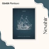 Nevahir Günlük Planlayıcı Defter 2026 A5 90 gr Kalın Kağıt Helezon Planner Organizer