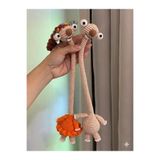 NEVAMATÖLYE Bir adet Figürlü El Örgüsü Çanta Süsü SID erkek Dekoratif Amigurumi Obje