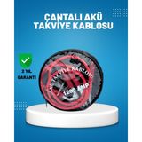Nevamel 1200 Amper Akü Takviye Kablosu 2 Metre Izoleli Bakır Uçlu