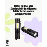 Nevamel 2000 Lümen Led El Feneri - Suya Dayanıklı Odaklı Klipsli