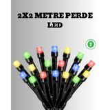 Nevamel 2X2 Metre Pil İle Çalışan Perde Led Işık – 8 Modlu Dekoratif Vitrin