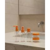 Nevamel® 30 ml 5’li Seyahat Şişesi Seti Çantalı Kozmetik Organizer
