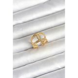Nevamel® 316L Çelik Gold Renk Burgu Düğüm Model Kadın Yüzük 5886