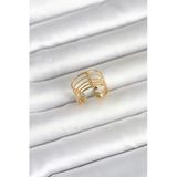 Nevamel® 316L Çelik Gold Renk Vintage Model Kadın Yüzük 5886