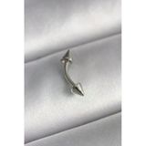 Nevamel® 316L Çelik Gümüş Renk Çivi Model Piercing 5886
