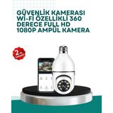 Nevamel® 360° Panoramik Görüntüleme Sunan Ampul Tipi Güvenlik Kamerası