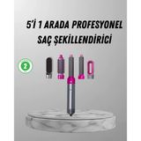 Nevamel 5’i 1 Arada Saç Şekillendirici Set Kuaför Düzeyinde Performans ve Ergonomik Tasarım
