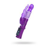 Nevamel® A-Toys Anal-Vajinal Vantuzlu Vibratör, Mor, 22 Cm