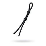 Nevamel® A-Toys 'Nın Iki Boncuklu Penisine Kement, Silikon, Siyah, 19,5 Cm