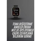 Nevamel® Akıllı Saat 2.02 İnch Nabız Ölçer Arama Konuşma Müzik Dinleme