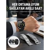 Nevamel® Akıllı Saat Adımsayar Nabız Ölçer Titreşim Özellikli Çağrı Cevaplama Sosyal Medya Yeni Nesil - Çok Renkli