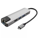 Nevamel Ally 5İn1 Usb 3.1 Type C To Hdmı 2Xusb 3.0 Rj45 Ethernet Dönüştürücü Adaptör-(5775)