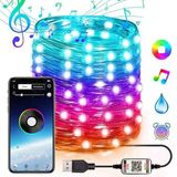 Nevamel Ally 5mt 50 LED Rgb Bluetooth Telefonla Kontrol Edilen USB LED Lamba İOS-ANDROID-(5775)