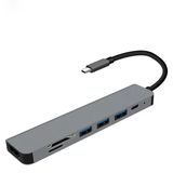 Nevamel Ally 7İn1 Usb 3.1 Hdmı 4K 30Hz 2K 1080P Type-C Hub Adaptör Dönüştürücü-(5775)