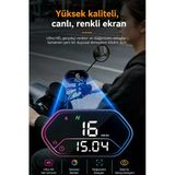 Nevamel® Ally Hud G25 Obd2 + Gps Head Up Display Hud Dijital Hız Göstergesi - Motosiklet İle Uyumlu-(5775)