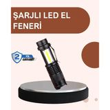 Nevamel Alüminyum Gövdeli 2000 Lümen Güçlü Led El Feneri