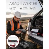 Nevamel® Araçtan Ev Tipi Priz 500W Kullanımı İnvertör