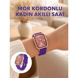 Nevamel® Arama Özellikli Dokunmatik Ekranlı Kadın Akıllı Saat