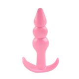 Nevamel® Backpart 3 Boğumlu Silikon Anal Tıkaç - Pembe