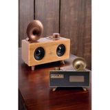 Nevamel Bluetooth Hoparlör Ahşap Klasik Retro Gramofon Bluetooth Müzik Kutusu