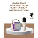 Nevamel® Bluetooth Karaoke Mikrofon Ve Hoparlör Seti Taşınabilir