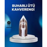 Nevamel Buharlı Ütü 2200W Kireç Önleyici Self Clean Damlatmaz Kahverengi