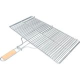 Nevamel® Büyük Boy Mangal Izgarası - 50X30 cm - Ahşap Saplı
