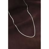 Nevamel® Çelik Gümüş Renk 60 Cm İnce İtalyan Zincir Kolye 5886
