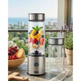 Nevamel® Çift Cam Hazneli Blender 16500 Rpm Buz Kırıcı Taşınabilir Blender