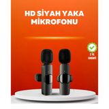 Nevamel® Çift Mikrofonlu Kablosuz Kayıt Seti İphone Uyumlu Mini Mikrofon