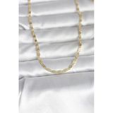 Nevamel® Cm 14K Gold Renk Çizgi Lazer Model 60 Cm Kadın Kolye 5886