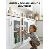 Nevamel® Çocuk Güvenlik Dolap Ve Çekmece Kilidi Güçlü Yapışkanlı Emniyet Kilidi