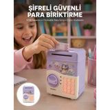 Nevamel® Çocuklar İçin Elektronik Şifreli Para Biriktirme Kumbarası Mor