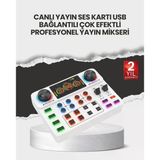 Nevamel® Çok Efektli Canlı Yayın Ses Mikseri USB ve Kablosuz Uyumlu