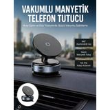 Nevamel® Çok Yönlü Döner Başlıklı Vakumlu Araç Telefon Standı – Sert Yollarda Stabil Kullanım Yeni Nesil