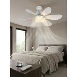 Nevamel® Crystal Aura 52 Cm Ultra Sessiz Led Tavan Vantilatörü | 3 Kademeli Bakır Motor | Kumandalı Kristal Avize Vantil