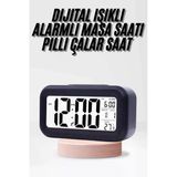 Nevamel Dijital Işıklı Alarmlı Çalışma Masası Ekran Pilli Çalar Saat