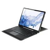 Nevamel Dux Ducıs Galaxy Tab S8+ / S7+ / S7 Fe İçin Ayrılabilir Bluetooth Klavye Touchpad Pu Deri Kılıf-(5775)