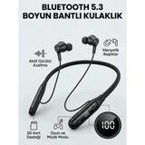 Nevamel® Ekranlı Ve Sd Kart Destekli Bluetooth 5.3 Boyun Bantlı Kulaklık