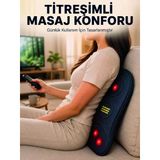 Nevamel® Ergonomik Isıtmalı Bel Masaj Minderi Sırt Destek Minderi