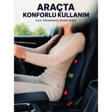 Nevamel® Ev Ofis Ve Araç İçin Isıtmalı Titreşimli Bel Masaj Yastığı