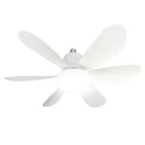 Nevamel® Feny Fn-F80 Zefira Beyaz 3 Kademeli Hız 30W 52Cm Pervane Çapı 3 Renk Işık Ultra Sessiz Tavan Vantilatörü Kumand