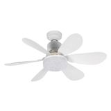 Nevamel® Feny Fn-F82 Zefira Crystal Beyaz 3 Kademeli Hız 30W 52Cm Pervane Çapı 3 Renk Işık Ultra Sessiz Tavan Vantilatör