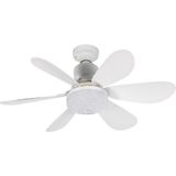 Nevamel® Feny FN-F82 Zefira Crystal Beyaz 3 Kademeli Hız 30W 52CM Pervane Çapı 3 Renk Işık Ultra Sessiz Tavan Vantilatörü Kumandalı VANTILATÖR(1923) - Çok Renkli