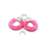 Nevamel® Fetiş Fantezi Pembe Peluşlu Metal Kelepçe