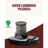 Nevamel® Galaxy Efektli Led Projektör Taşınabilir Yıldız Gece Lambası