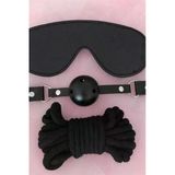 Nevamel® Gözlük Ağız Topu İp Üçlü Deri Harness Set