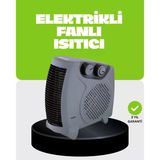 Nevamel® Güvenli Elektrikli Fanlı Isıtıcı Termostatlı Hızlı Isıtma
