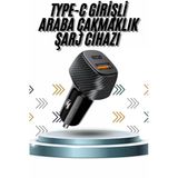 Nevamel Hızlı Oto Şarj Cihazı 38W Çift Girişli Hızlı Şarj Oto Çakmaklık Type-C